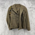 Vintage 1944 Ww2 Field Jacket Coat Mens 36l Green Army Military Read