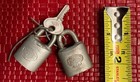 Vintage Antique Corbin Padlock With Old Key  Lock  lot Of 2 