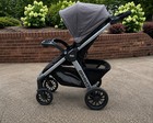 Chicco Bravo Quick-fold Stroller Gray Black One-hand Fold Excellent Condition
