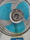 Vintage Panasonic F-1206 5 Way Oscillating Desk Fan 12  Blue Blade Works 3 Speed