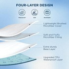 Quilted Waterproof Mattress Protector Cover Pad Cooling Breathable Fitted Topper
