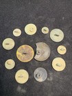 Lot Of 12 Colonial   Early 1800s Flat Buttons     All W  Shanks     Dug Relics