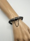 Antique Chinese Sterling Silver Twin Dragons With Ball Link Bracelet