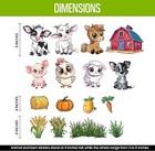 Baby Animal Wall Stickers  Farm Animals  Nursery Wall Decals  Classroom  Kids