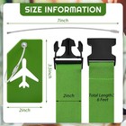 8 Pcs Luggage Straps Suitcase Tags Set For Tsa Approved  4 Travel Adjustable    