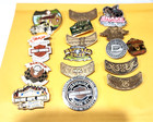 Vintage Harley Davidson 16 Pin Lot Hog Sturgis Rally Biker Eagle Wings Collector