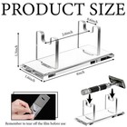 2 Pcs Acrylic Men s Razor Stand Holder Safety Razor Stand Stable Storage Bracket