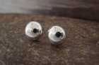 Navajo Indian Sterling Silver Post Earrings By Gloria Harvey
