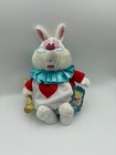 Disney Alice In Wonderland Plush Rabbit White Store Exclusive Stamp Original Tag