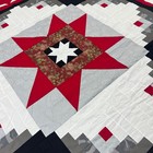 Handmade Original Rose In The Ashes Cotton Patchwork Quilt Top topper 86x86 