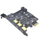 Usb3 2 Gen1 Pci-e Expansion Card 5 Ports 2 type-c 3 usb-a 19 Pin Connector 5gbps
