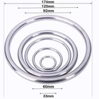 12 Pcs Metal O Rings 1 Inch Heavy Duty 304 Stainless Steel Welded O Ring Mult   