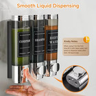 3-in-1 Shower Dispenser  Wall Mounted Shampoo  Body Wash   Conditioner Dispenser
