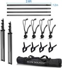 Photography Backdrop Stand Kit 10x10ft Photo Studio Heavy Duty Adjustable Stand