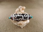 Old Energy Tibetan Ritual Totem Agate Dzi Bead Amulet Pendant 9 Eye C9