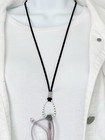Black Faux Suede Eyeglass Necklace  Reading Glasses Chain  Sunglasses Holder