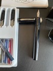 Vintage Sheaffer Calligraphy Fountain Pen Set With 3 Nibs  f  B    Med    Ink