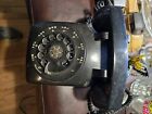 Vintage Black Bell System Western Electric Rotary Dial Desk Phone Untested