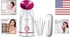 Nano Ionic Facial Steamer With Free Blackhead Kit   Deep Pore   Sinus Relief