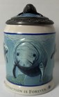 Vintage 1993 Anheuser Busch sea World  extinction Is Forever    Manatee Stein