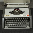 1970s Olivetti Tropical Vintage Typewriter With Carrying Case No Handle