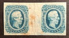 Travelstamps  Us Csa Stamps Scott  12 Gutter Pair Mint Mnh Og