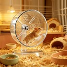 Petczardom Hamster Exercise Wheel super-silent Small 7 Inch  Transparent