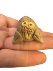 Vintage Handmade Pottery Walrus Ocarina Whistle Folk Art Ceramic Figurine Works 