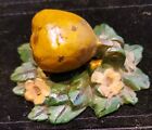 Antique Hubley  Pear Fruit On Flower Cast Iron Doorknocker