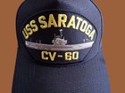  Uss Saratoga Cv-60 U s Navy Ship Hat Official U s Military Ball Cap U s a Made