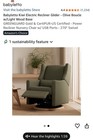 Babyletto Kiwi Electronic Recliner And Swivel Glider With Usb Port  Olive Bounce