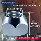10pcs 1 2  -20 Trailer Hub Lug Nuts Zinc Plated   Trailer Wheel Tire 509 Lug Nut