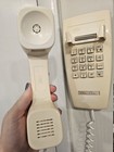 Vintage At t  Ivory Beige Push Touch Tone Button Wall Mounted Phone Telephone