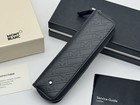 Montblanc M_gram 4810 Black Leather 1 Pen Pouch Case New 100  Genuine Rp  365
