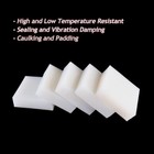 White Silicone Rubber Sheet Pad 50x50mm 100x100 200x200 300x300mm Thick 5mm 50mm