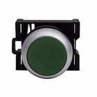 Eaton M22-d-g Pushbutton 22 5mm Flush Mounted Green Actuator Silver Bezel    kd