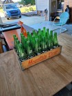 Rare Mountain Dew  Crate With 24 Bottles Most Are Laughting Pigs Bottles 