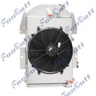 3-row Radiator shroud Fan For 1934-36 Chevy Master Deluxe Standard Truck 3 4l Mt