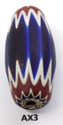 Xxl Select  1 Venetian Antique Chevron Trade Bead African Ax3 Bg 78  Murano