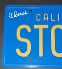 Cheech And Chong Signed Autographed Stoner License Plate Jsa Coa 