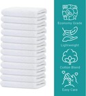 Gold Textiles Bulk Pack White Washcloths 12x12 Cotton Blend Cleaning Towels