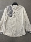 Ukrainian Embroidered  Shirt  Vyshyvanka  Size L Cotton