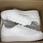 Adidas Superstar J All White Size 4 Ef5399 Sneakers Youth Unisex  New W box