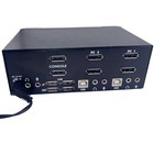 Startech 2 Port Dual Displayport Usb Kvm Switch Audio Usb Hub Sv231dpddua Black
