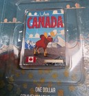 2015 Niue  1 Visit Canada Vintage Mini Posters 1 2 Oz  999 Silver Coin