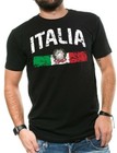 Mens T-shirt Italia Distressed Flag Soccer Fan Italy Italian Pride Heritage Tee