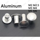 Aluminum Oval Head Semi Tubular Rivets M2 M2 5 M3 M4 M5 M6