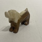 Dachshund Carved Natural Stone Dog Figurine Carving
