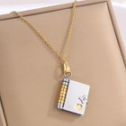 My Little Heart Book Necklace  Little Book Necklace With Box  Openable Daughter