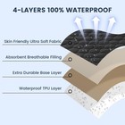 2 Pack 52  x28   Waterproof Crib Mattress Protector Pad Cover Stretch Up To 8   